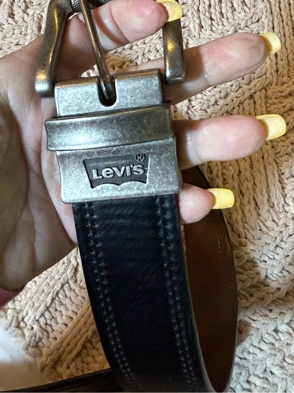 Levi's Two-Tone Brown and Black Reversible Leather Belt
